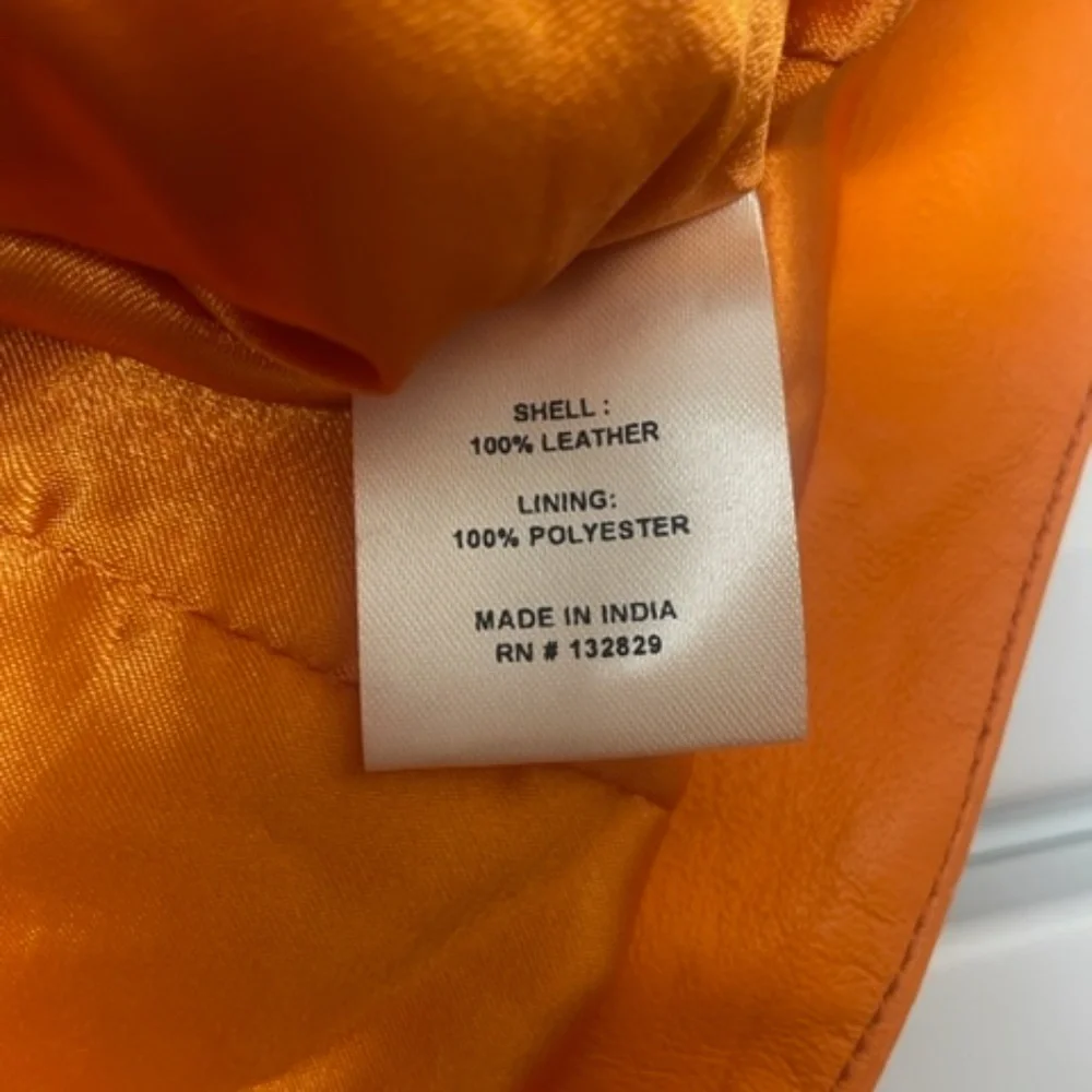 Camila Coelho Clementine Leather Skirt Orange - Picture 10 of 13